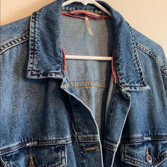 Free People Oversized Denim Jacket - Picture 7 of 8